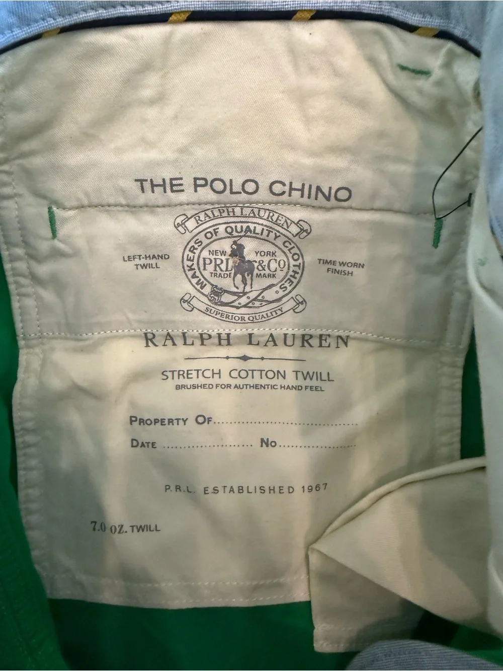 Polo Ralph Lauren Men’s Stretch Straight Fit Chinos Bright Green NWT 32/30